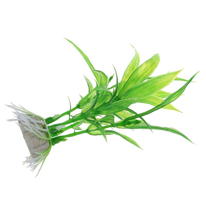 Prácticas plantas ornamentales para acuario pecera, Pack de 5 uds verde