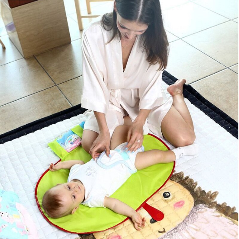Waterdichte Baby Verandering Mat Pasgeboren Draagbare Luier Veranderende Pad Bed Pad Play Mat Vreemdeling Dingen Speelgoed Voor Kinderen