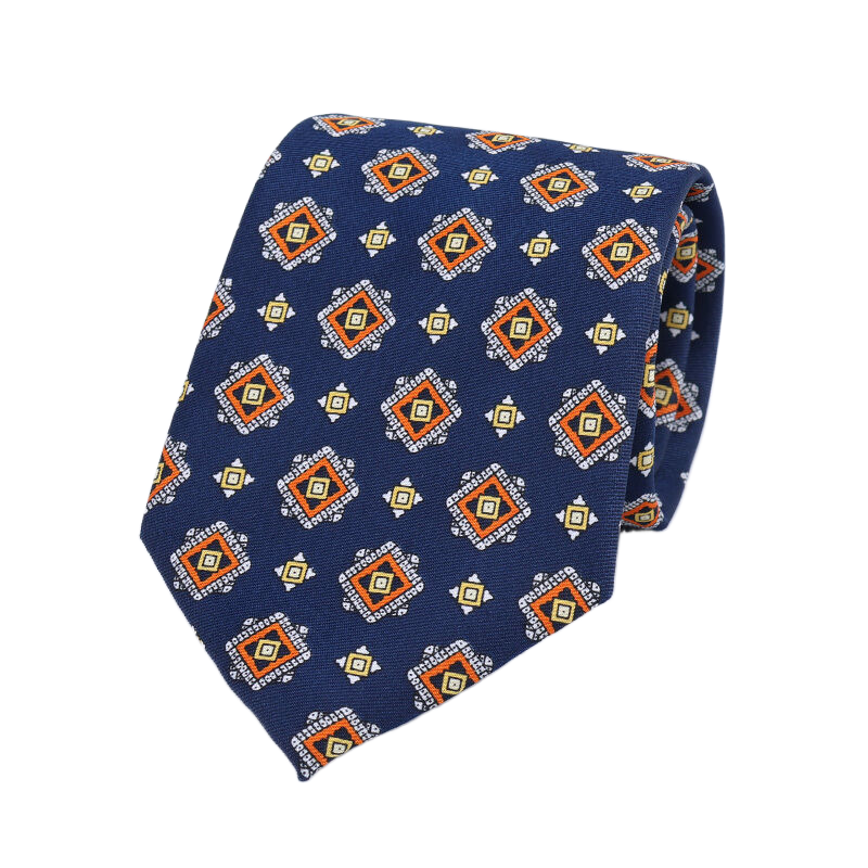 Corbatas de seda de Cachemira súper suaves para hombre, corbata de 8cm a la para hombre, corbatas coloridas con estampado novedoso para reuniones de negocios y bodas: Naranja