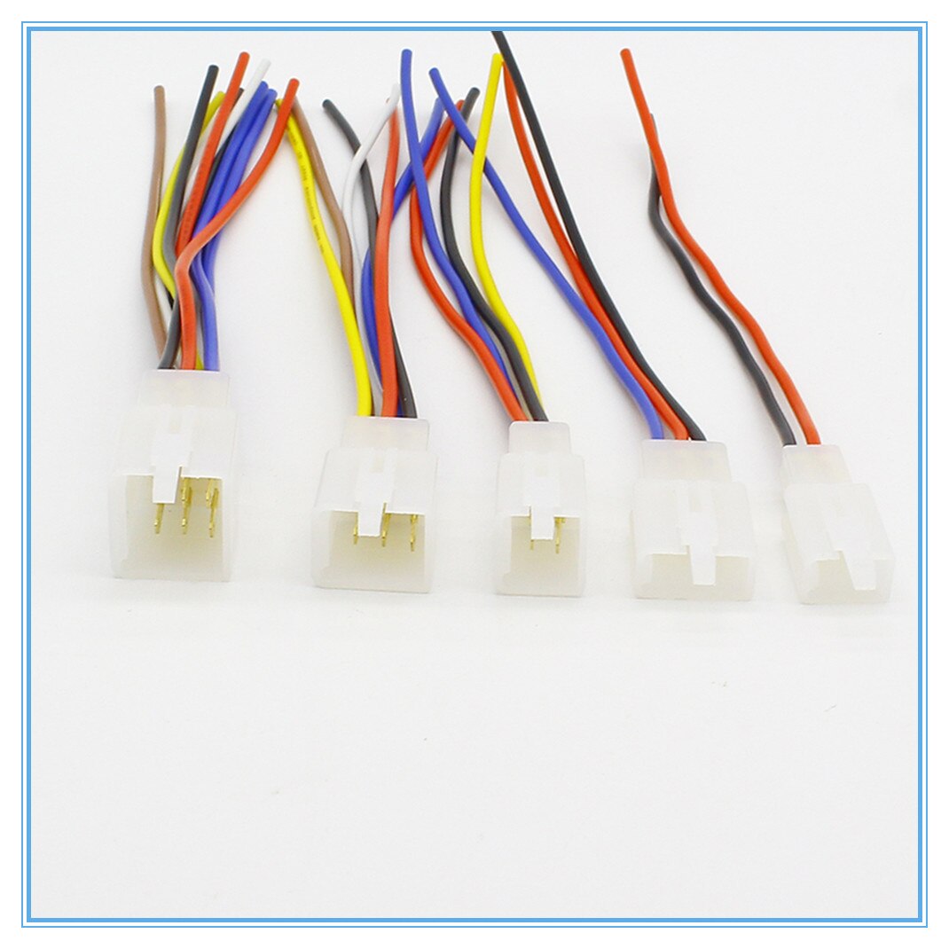 1Sets 2.8mm Automotive 2.8 Electrical 20CM wire Connector Male Female cable terminal plug Kits Motorcycle ebike car