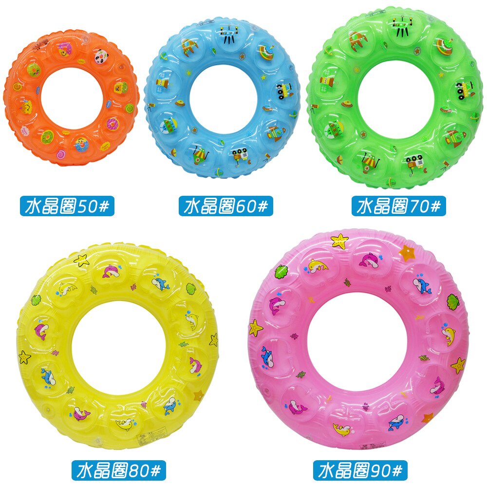 50cm-90cm Extra Thick Double Balloon Kids Adult Swimming Pool Water Sports Inflatable Swimming Circle Play Water Toy