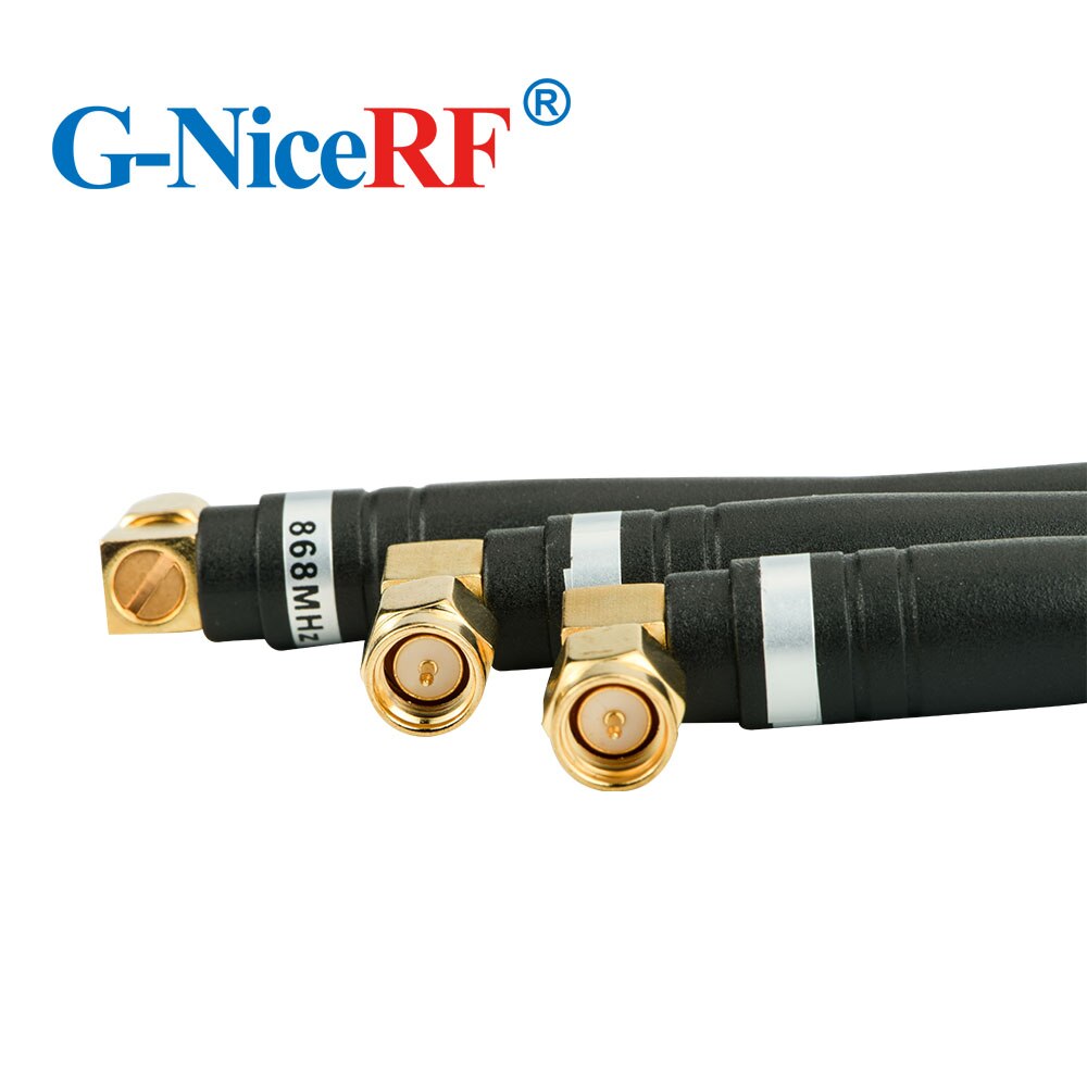 10 sztuk/partia SW868-WT100 868MHz zysk 3.0 dBi gumowa antena z męską głowicą SMA robić modułu bezprzewodowego