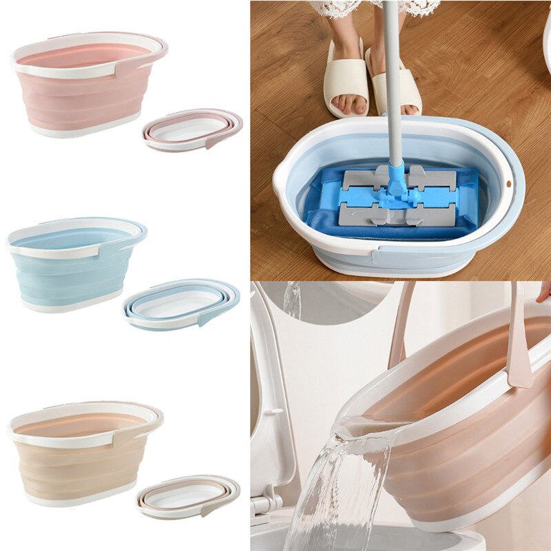 ¡Novedad de ! Mopa mágica plegable para limpiar el piso, cubo para el hogar, utensilios de cocina, suelo, accesorios de limpieza para el hogar en 3 colores