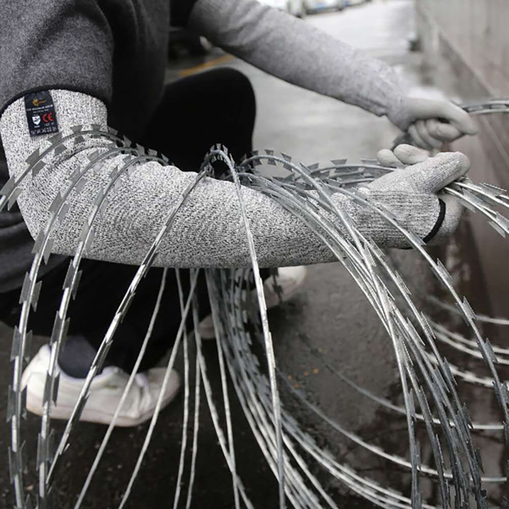 1/2 Pair Level 5 HPPE Safety Arm Sleeve Cover Cut Resistant Anti-Puncture Work Protection Arm Elbow Wrist Guard Gloves 35/45CM