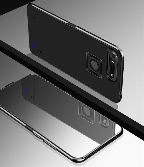 5800mAh External Battery Charging Cover For Huawei Honor V20 Battery Case Portable PowerBank Battery Charger Cases For Honor V20: Black