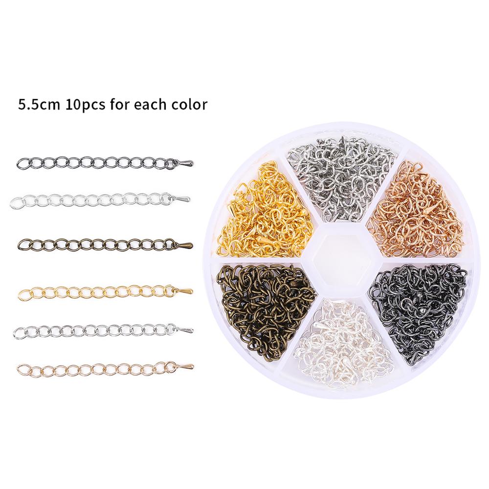 Mix Box Kits Alloy Chain Earring Hooks Head Pins Jump Rings Lobster Clasp For DIY Jewelry Findings Set Making Earrings Supplies: BDH151-01MX
