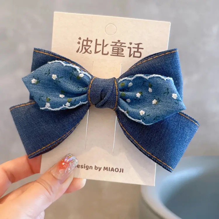 Horquillas azules para niñas, accesorios femeninos, lazos para el cabello, cosas para niñas, accesorios para el cabello, pinza para el cabello de flores, producto popular 2024: royal blue