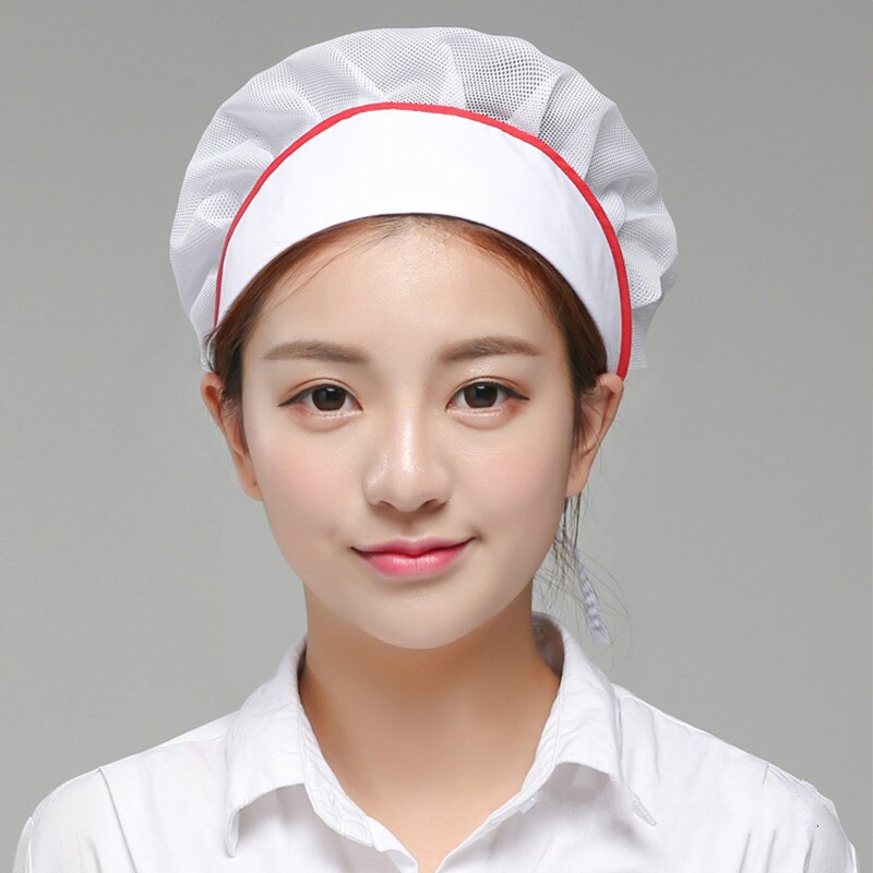 Net Chef Hat Kitchen Health Work Canteen Restaurant Food Service Bakery Baking Female Women Breathable Anti-hair Loss Cap