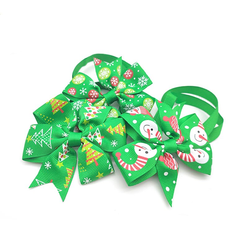 30/50 pc jul tillbehör för husdjur hund valp hund fluga med jul tillbehör katt hund fluga slips liten hund husdjur tillbehör