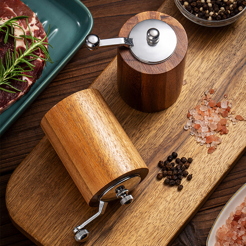 6 8 10 Zoll Salz Pfeffermühle Set, Mühle Pfeffermühle Keramik Schleifkern mit Aluminiumstab DIY Zubehör Metall Kurbelgriff