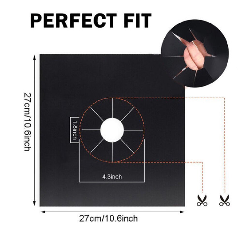Stove Protector Cover Liner Gas Stove Stovetop Burner Protector Stove Clean Mat Pad Kitchen Accessories Mat Cooker Cover