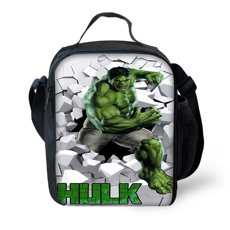 Mochila escolar para niños Marvels Super Heroes Hulks con bolsas para el almuerzo, bolsas para lápices, mochilas escolares para niños y niñas, el mejor