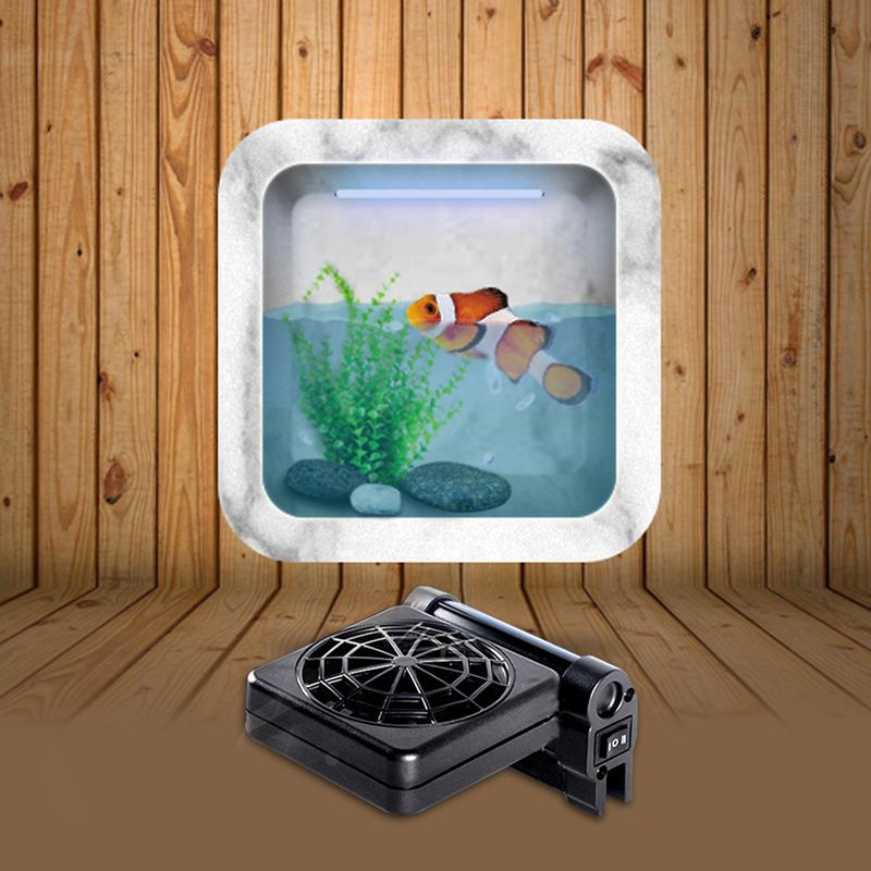 Fiskeri køleudstyr akvarium enkelt hoved køleventilator til akvarium akvarium dekoration tilbehør akvarium fan