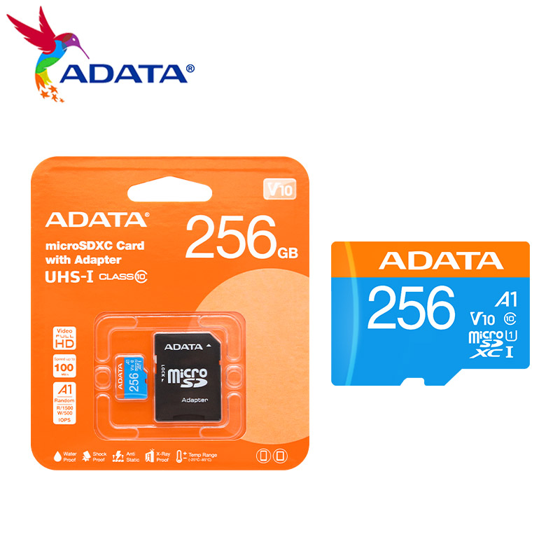 100% Original ADATA Speicher Karte hoch Geschwindigkeit 32GB Klasse 10 A1 Mikro Sd-karte 64GB 128GB 256GB U1 UHS-I V10 TF Microsd