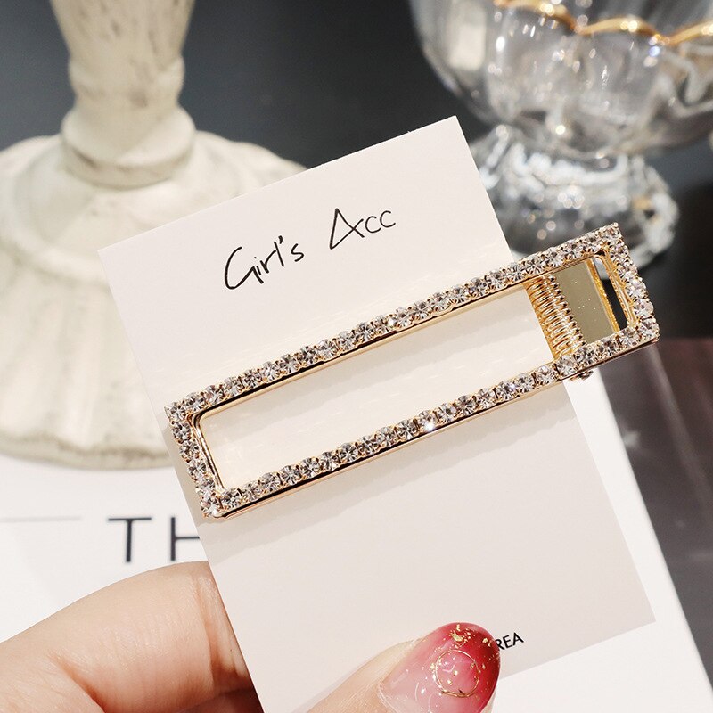 Barrette avec strass en cristal brillant pour femmes, nouvelle , accessoire pour femmes et filles: 10