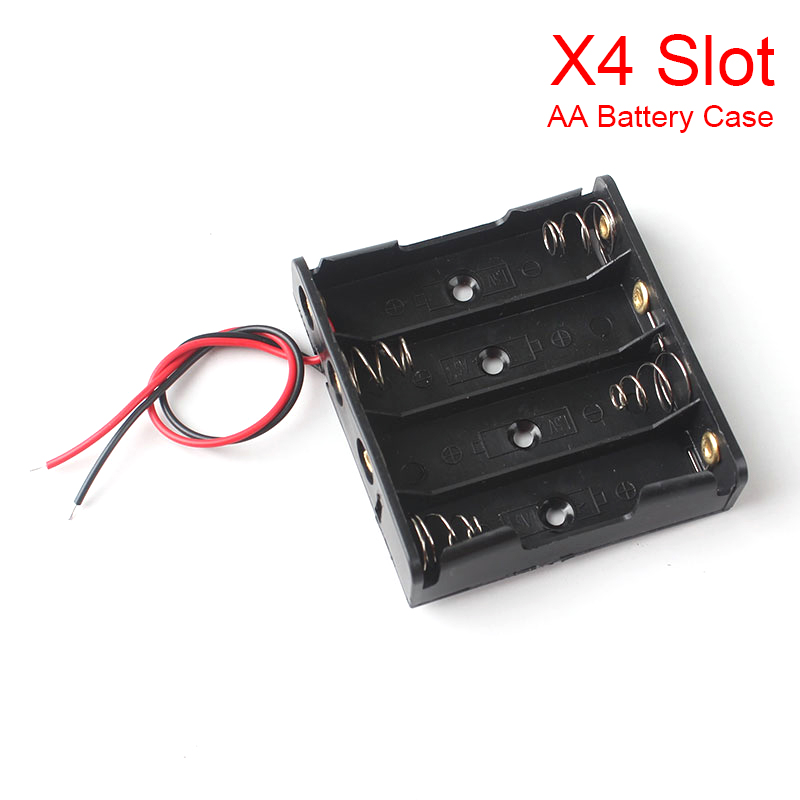 1 2 3 4 8 Slots AA Batterij Case Box AA LR6 HR6 Batterij Houder Storage Case Met Lood draad Bateria Bescherming Container