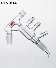 D151814 Destillatieopstelling, Microschaal, Thermometer Joint: 10/18, Gewrichten: 14/20