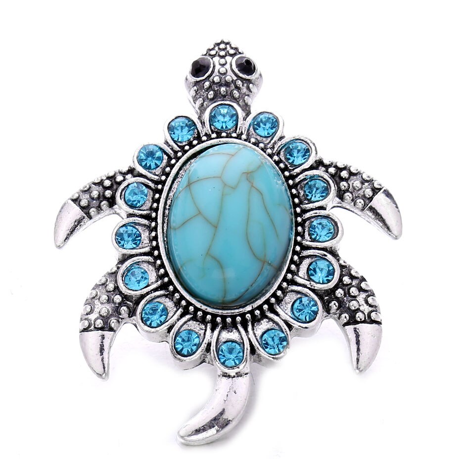 Botones a presión Vintage para mujer, cuentas de joyería, flor de 18mm, botones a presión de Metal, collar a presión de 18mm, 5 unids/lote: 11