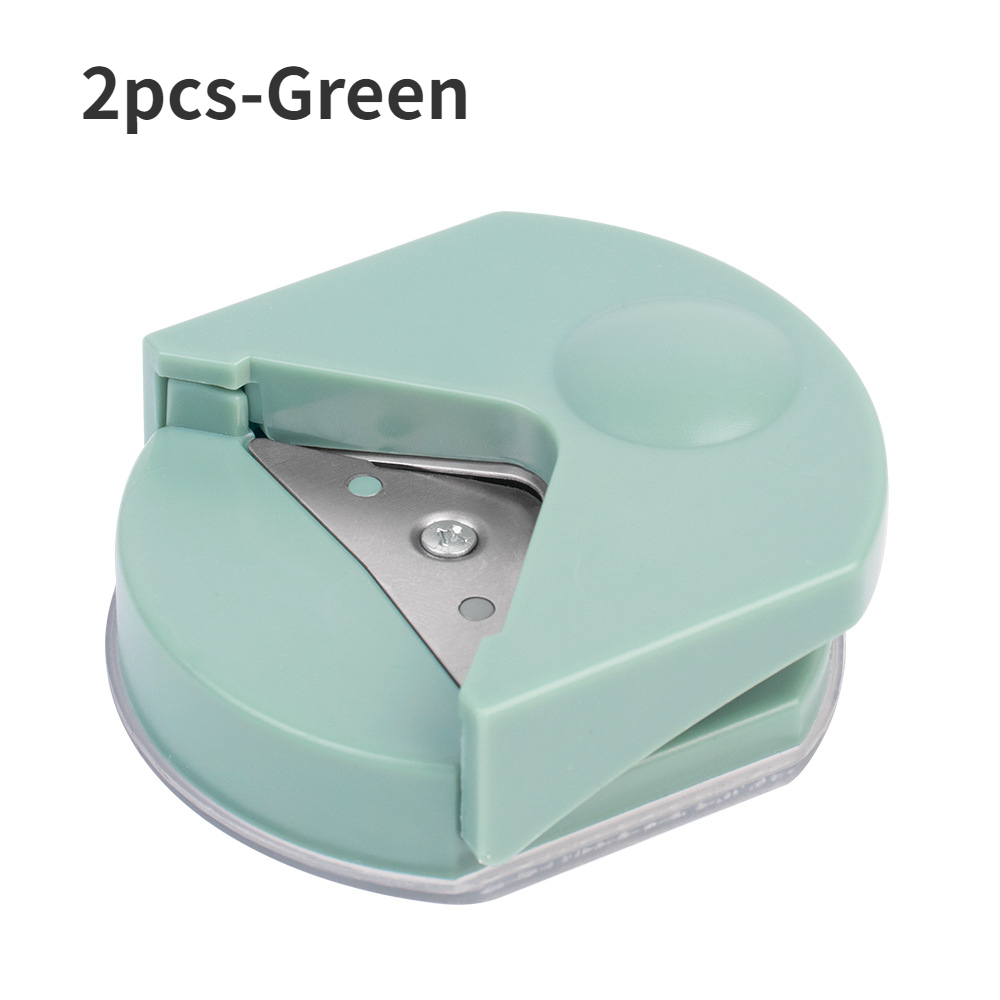 circle cutter button maker Corner round machine corner punching portable paper cutter card photo cutting: plum