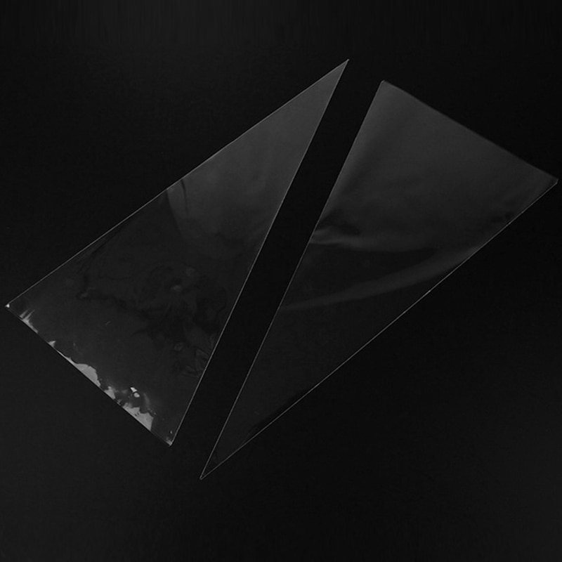 100pcs Transparent candy packing Bags Wedding Birthday Party Decoration Sweet Cellophane Candy Bag Cone Storage Packaging Bag