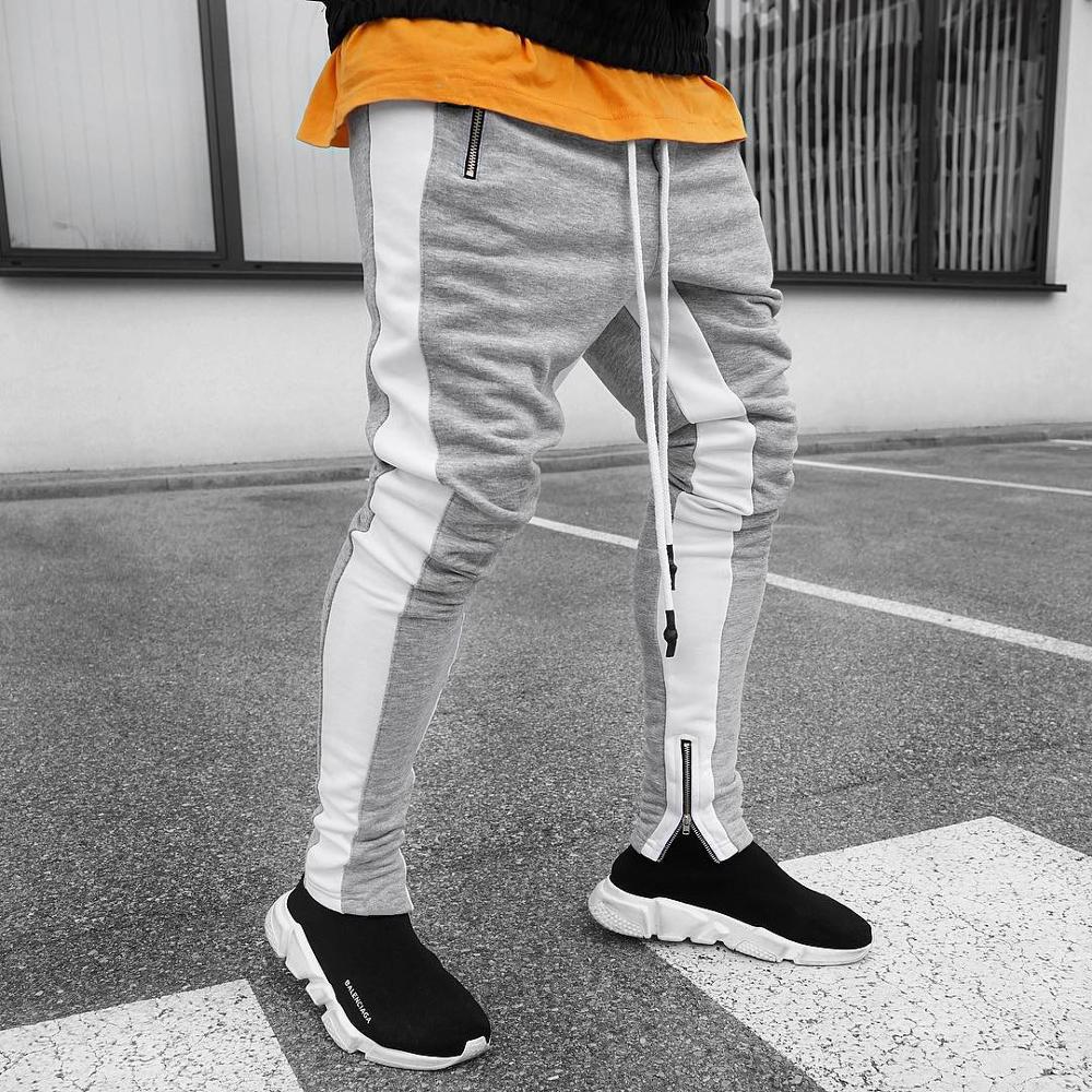 Herre joggingbukser afslappet bukser fitness mænd sportstøj træningsbukser skinny joggebukser bukser sorte gyms jogger track bukser
