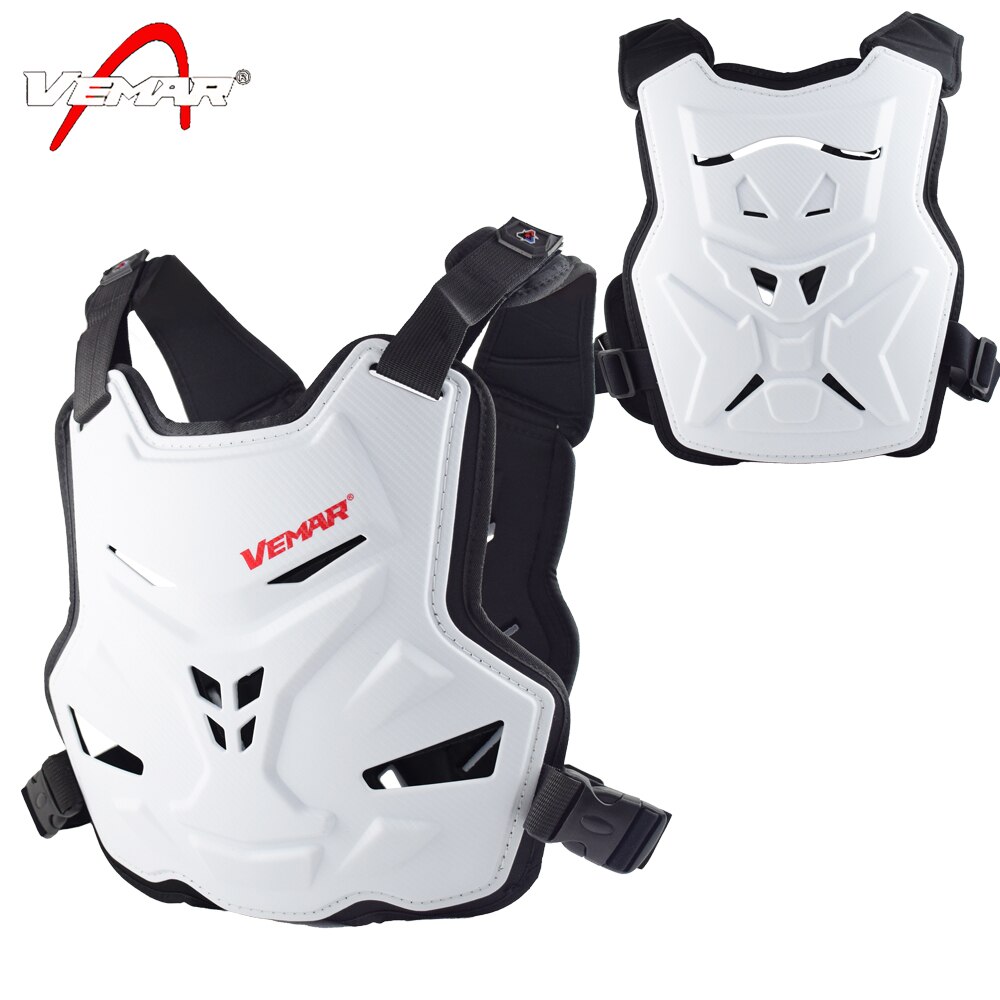 Motocross body protector panser motorcykel jakker motocross rygskjold ærmeløs vest rygsøjle bryst beskyttelsesudstyr jakke herre: Hvid