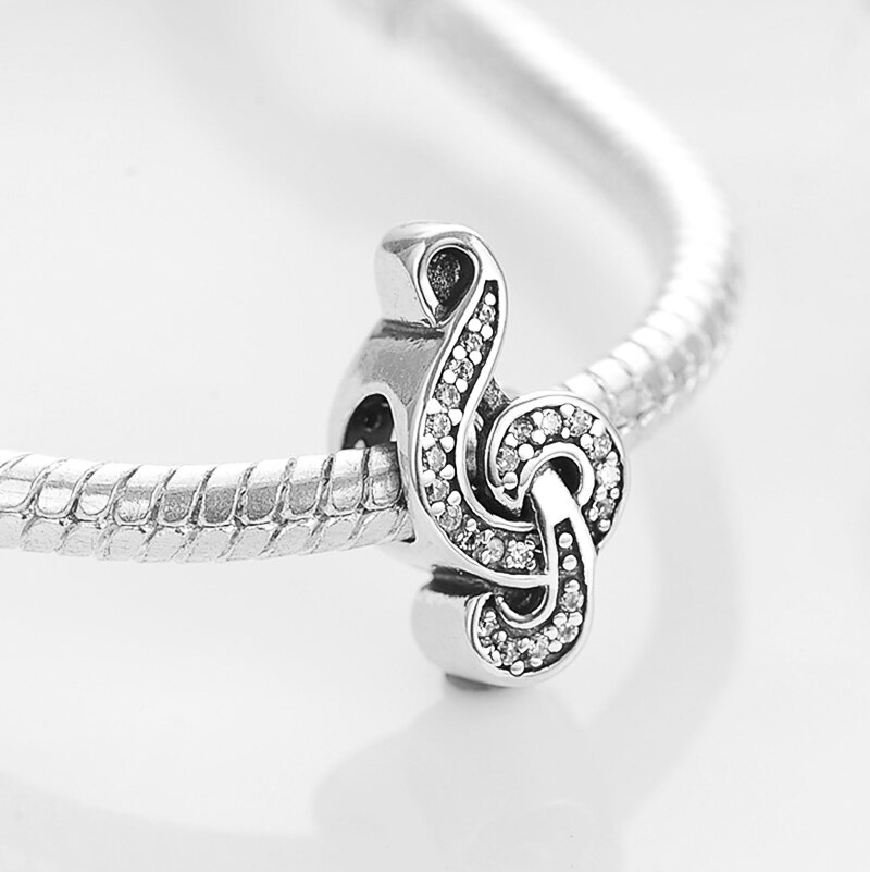 Charms 925 Zilveren Muziek Snake Kralen Fit Sterling Originele Armbanden Bangle Sieraden Ketting Kettingen Maken Diy Charm Boog