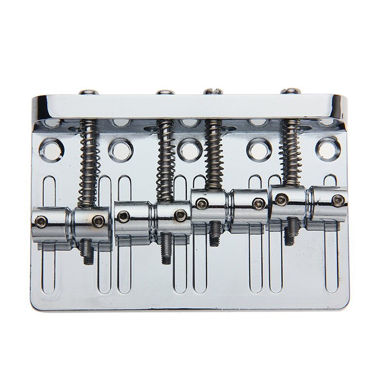 4 String Hardtail Bridge for Precision Jazz Bass Chrome 201B-4 Badass: Default Title