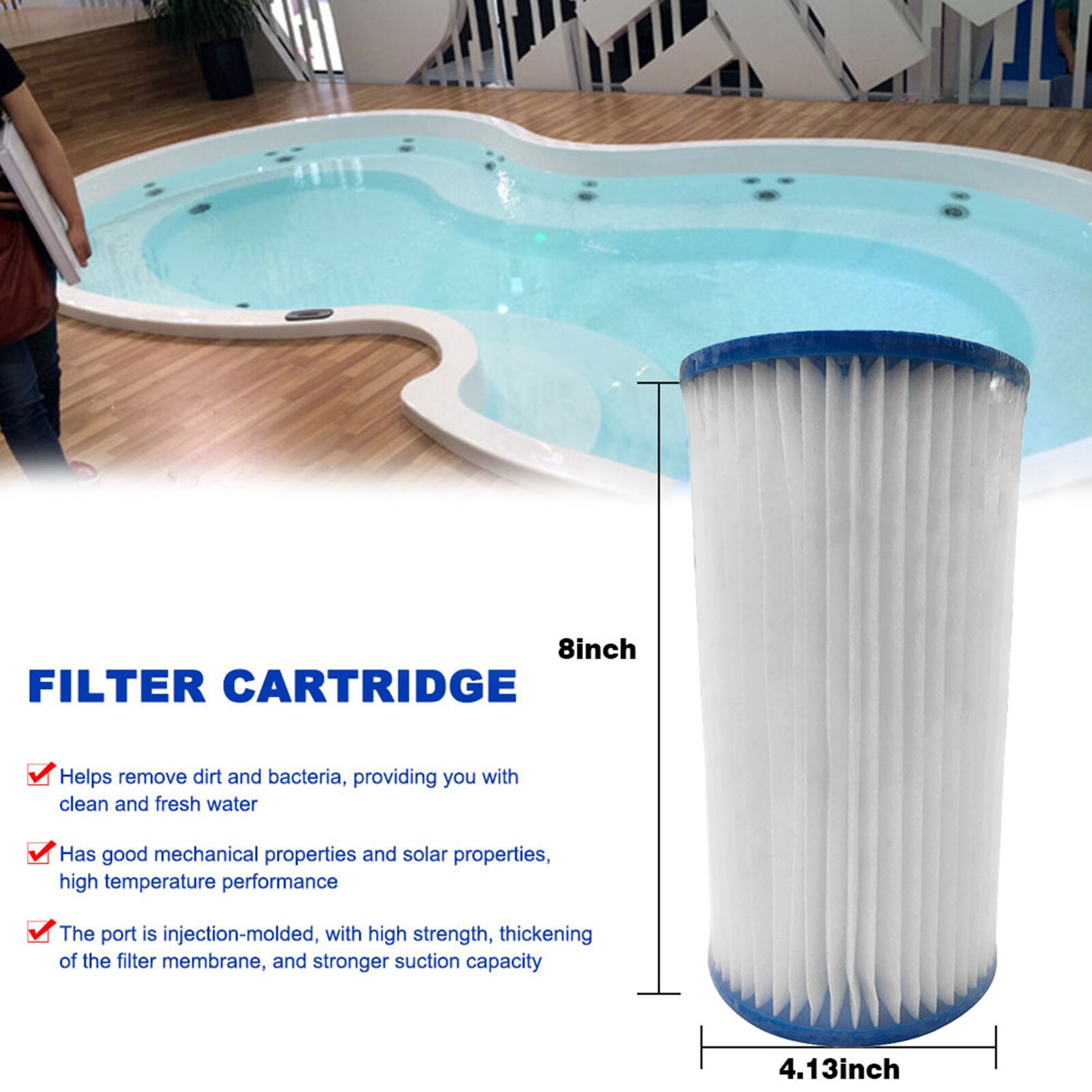 Cartucho de filtro de repuesto tipo A o tipo C, para piscina de verano, cuidado diario, oferta