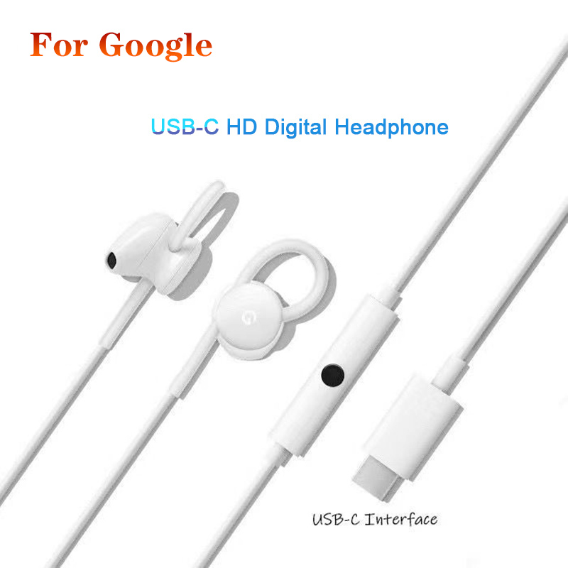 Original pour Google écouteurs USB Type C écouteurs intra-auriculaires casque filaire avec micro contrôle écouteur pour Pixel 9 8 7 6 Pro 3 4 5 XL