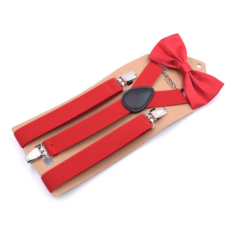 2,5x110 cm Soild Bunte Hosenträger Bowtie einstellen Schön Polyester charmant Y-zurück Hosenträger Erwachsene Schmetterling Gürtel Bogen krawatte Einstellbare: verrotten