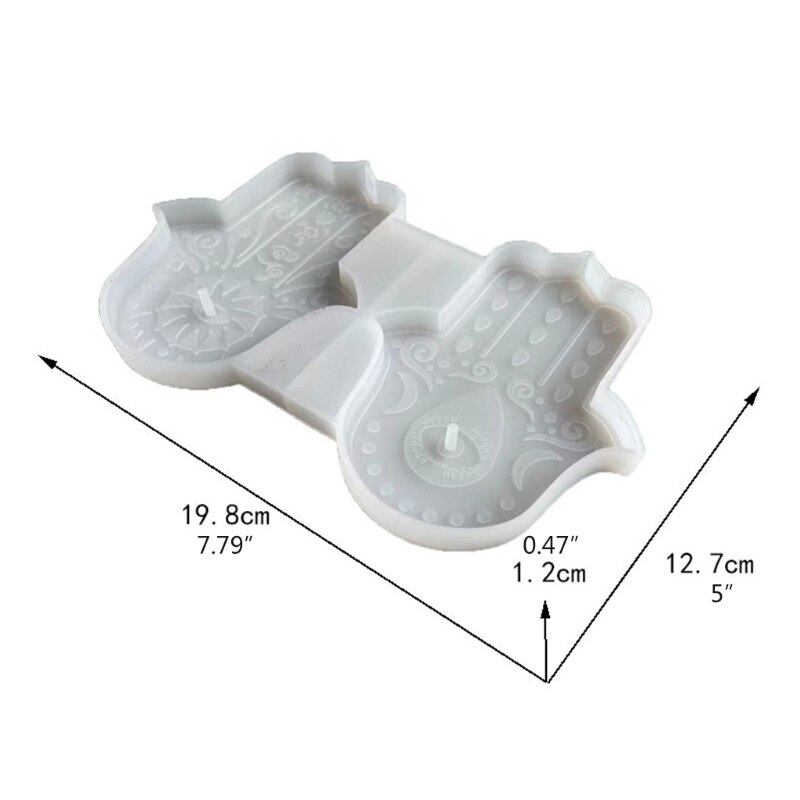 Handflächen-amulett-kristall-epoxidharzform, hamsa-hand-silikonform, diy-bastelarbeiten, tablett- und schalendekorationen, gießwerkzeuge