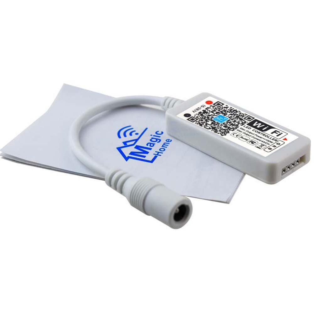 Magic Home DC5V 12V 24V Wireless WiFi LED Controller RGB/RGBW RF IR Remote Alexa Google for 5050 WS2811 WS2812B Pixel led strip