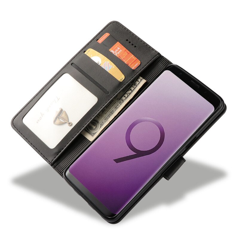 Samsung Galaxy S9 Case Leather Wallet Flip Cover Samsung Galaxy S9 Plus Phone Case For Samsung S9 Plus Flip Cover