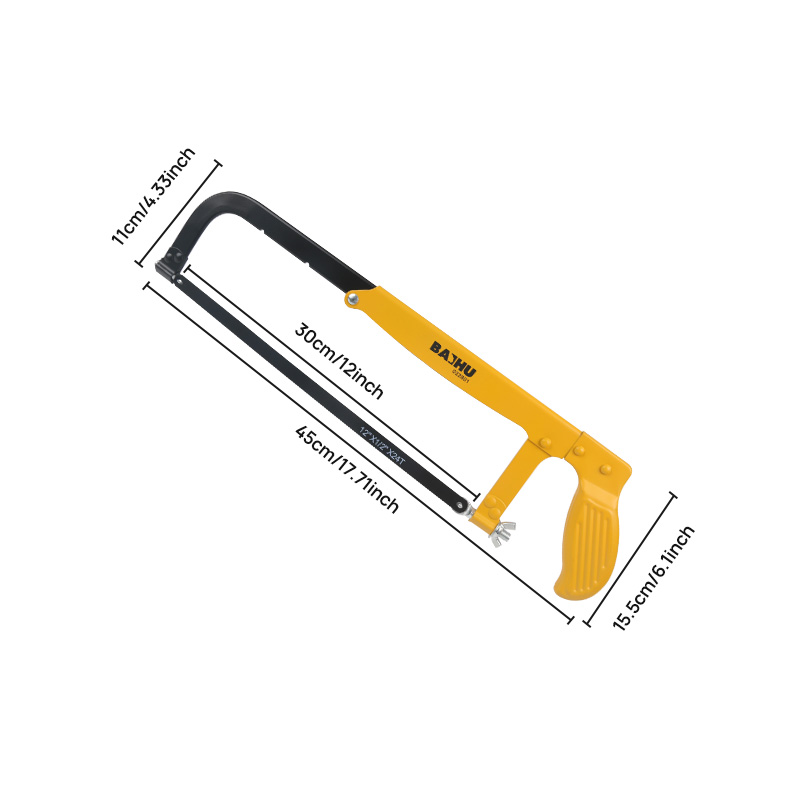 Zware Handzaag Ijzerzaag Voor Houtbewerking Metalen Hout Pvc Buizen Handzaag Handgereedschap Met Zaagblad 12 Inch