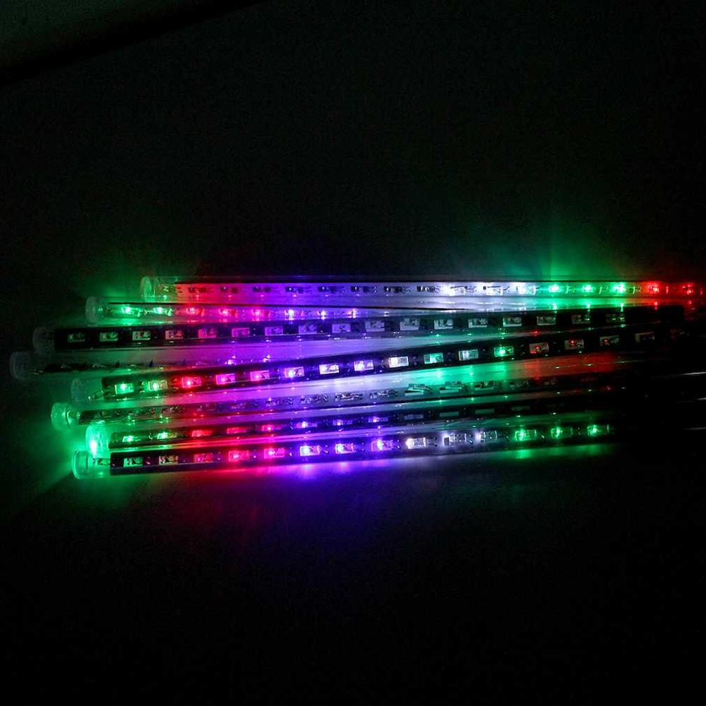 30cm LED Meteor Shower Rain Tube Lights Outdoor Decor Landscape Lighting Garland 18 SMD Fairy Tree Road Lamp Christmas