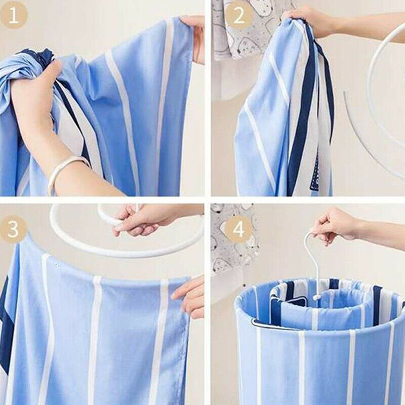 Rotary Snail Round Drying Rack Round Laundry Drying Rack Airer Drier Clothes Stainless Steel Sock Hanger convenient Drying Tools