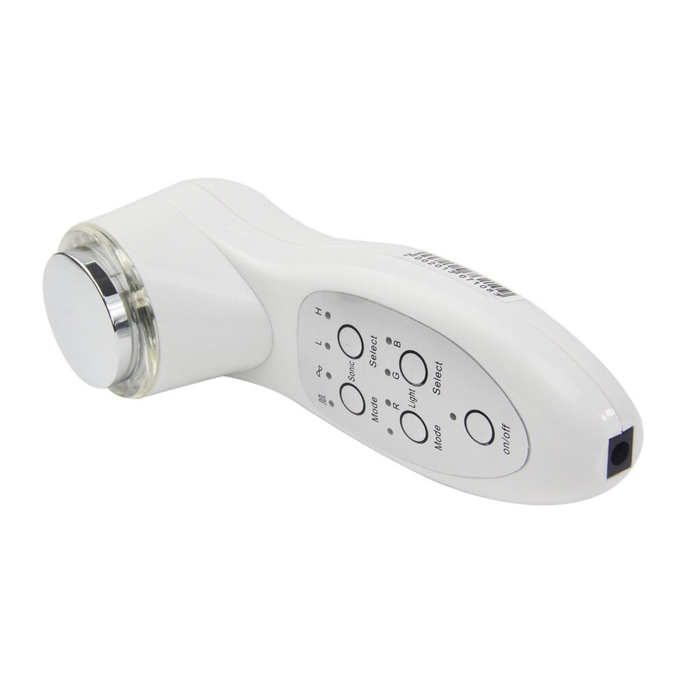 Rechargeable 7 Color LED Photon Ultrasound Face Rejuvenation Instrument Ultrasonic Sonic Facial Cleaner Lifting Device USB