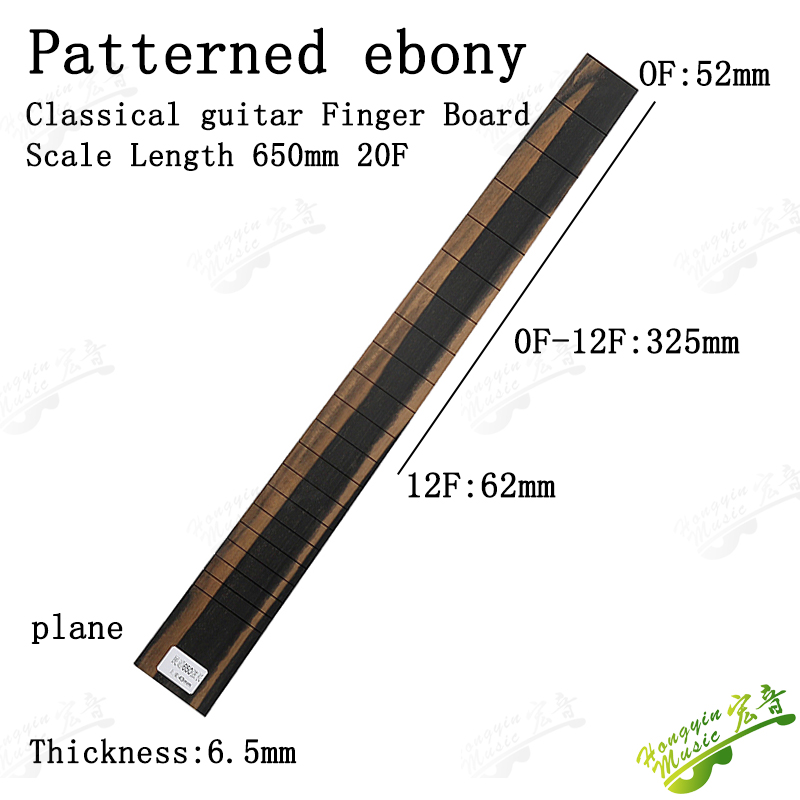 B Ébano africano para guitarra clásica eléctrica acústica, diapasón, Material de fabricación de guitarra: Azul