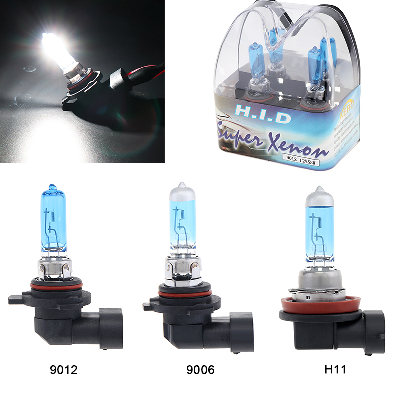 2 Stuks 9006/9012/H11 Halogeenlamp 12V 55W 6000K Auto Halogeen Wit Super bright Auto Xenon Lamp Koplamp Fog Lamp