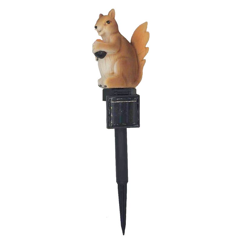 Uil Eekhoorn Parrot Vorm Energie Lamp Led Solar Outdoor Tuin Waterdichte Verlichting Nachtlampje Uil Uil Gazon Lamp Decoratie: squirrel