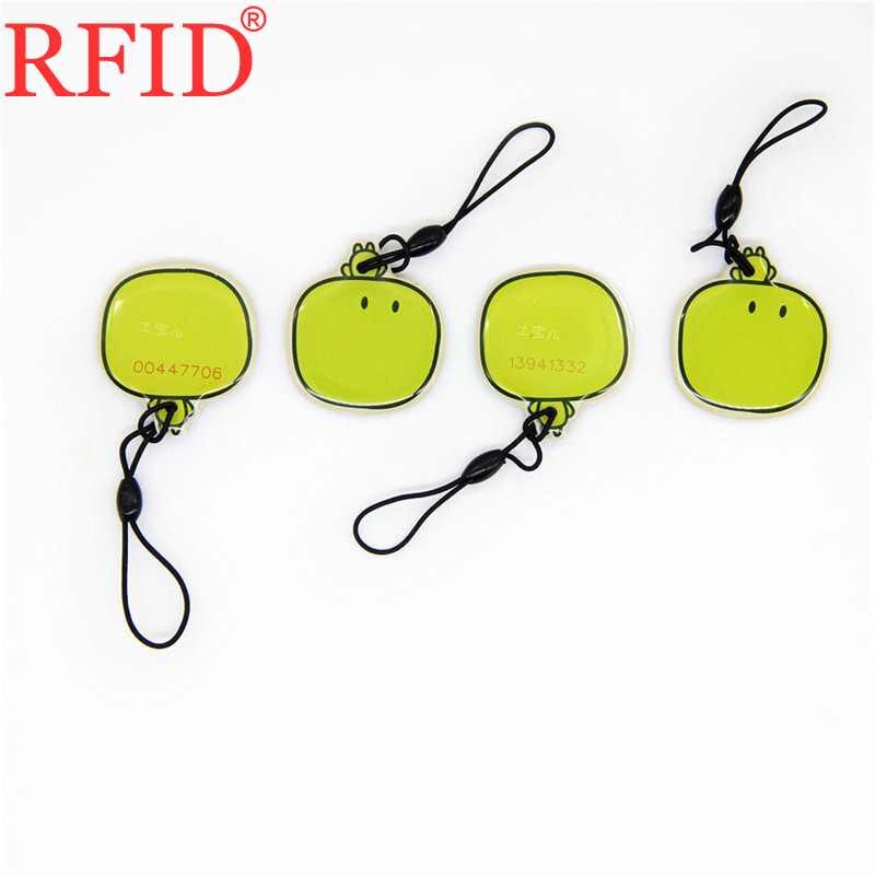 ID 125khz EM4100 TK4100 Read Only Keychain Keyfob RFID Dropping Glue Waterproof Key Fob Ring Token Tag Access Control Card 1pcs: 4pcs Random Color