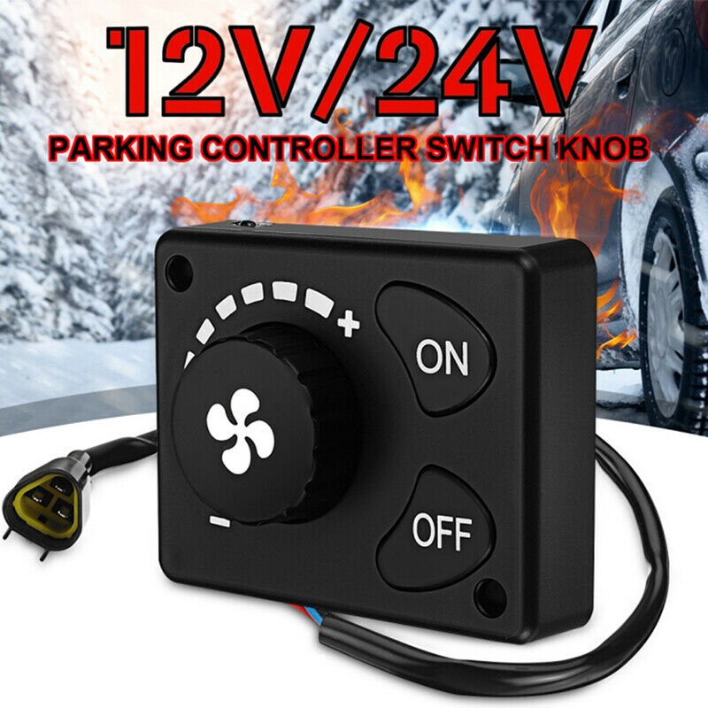 -12v/24v parkeringsvarmer controller switch knob til bil lastbil luft heaxod varmelegeme parkering fjernbetjening