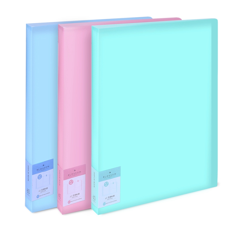 Deli 72408/72409 A3 Clear book clip files documents files storage folder date book 40 shees & 60 sheets 3 colors optional