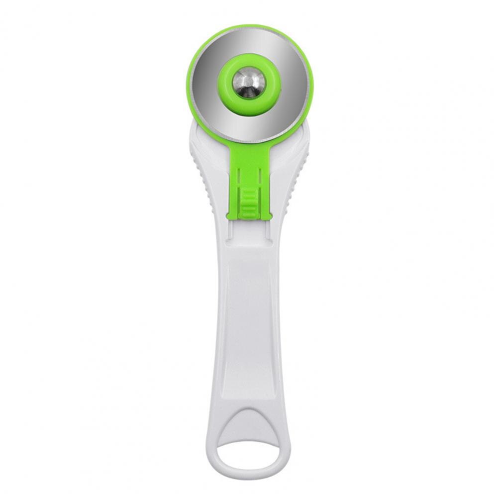 45mm Rotary Cutter Ergonomic Fast Cutting Injection-molded Handle Leather Rotary Cutting Tool for Fabric: white