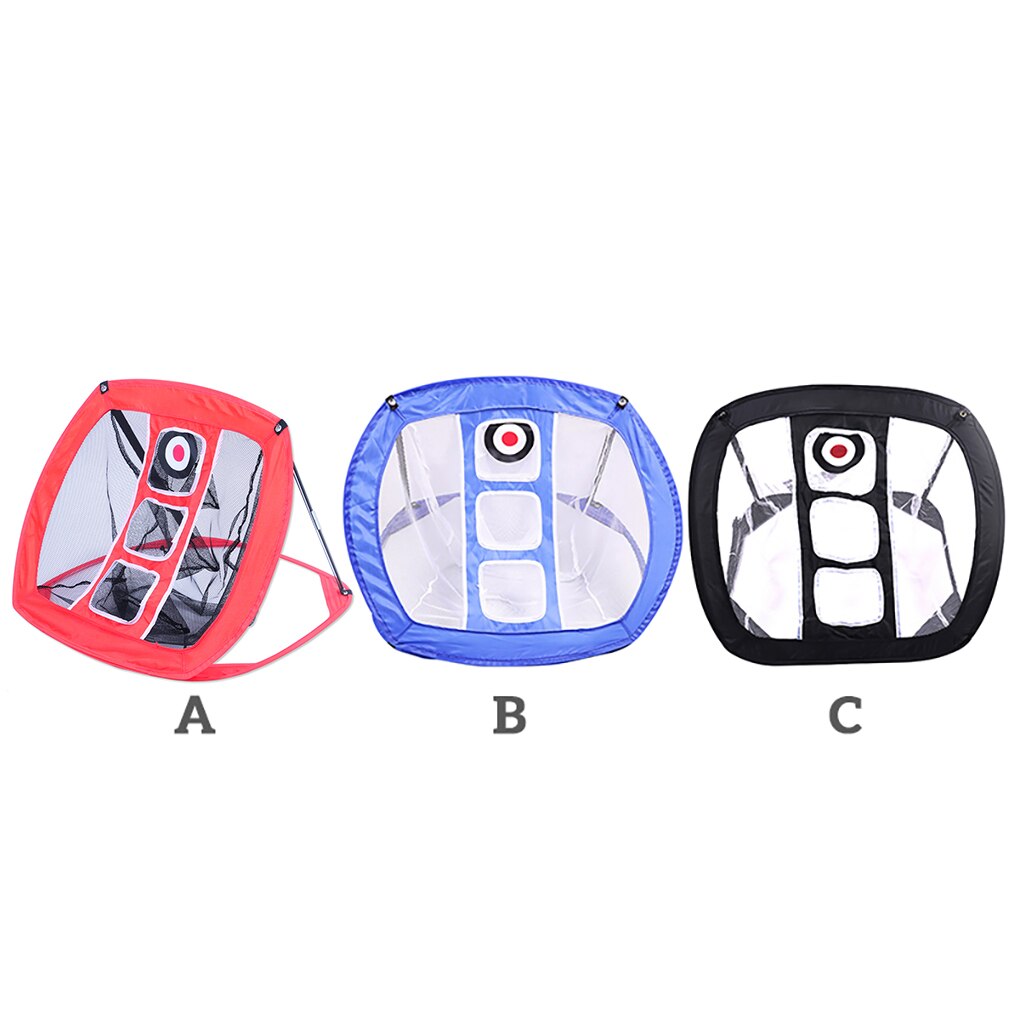 Golf Chipping Net Portable Folding Swing Practice Hitting Mesh for Indoor Outdoor with Storage Bag, Blue