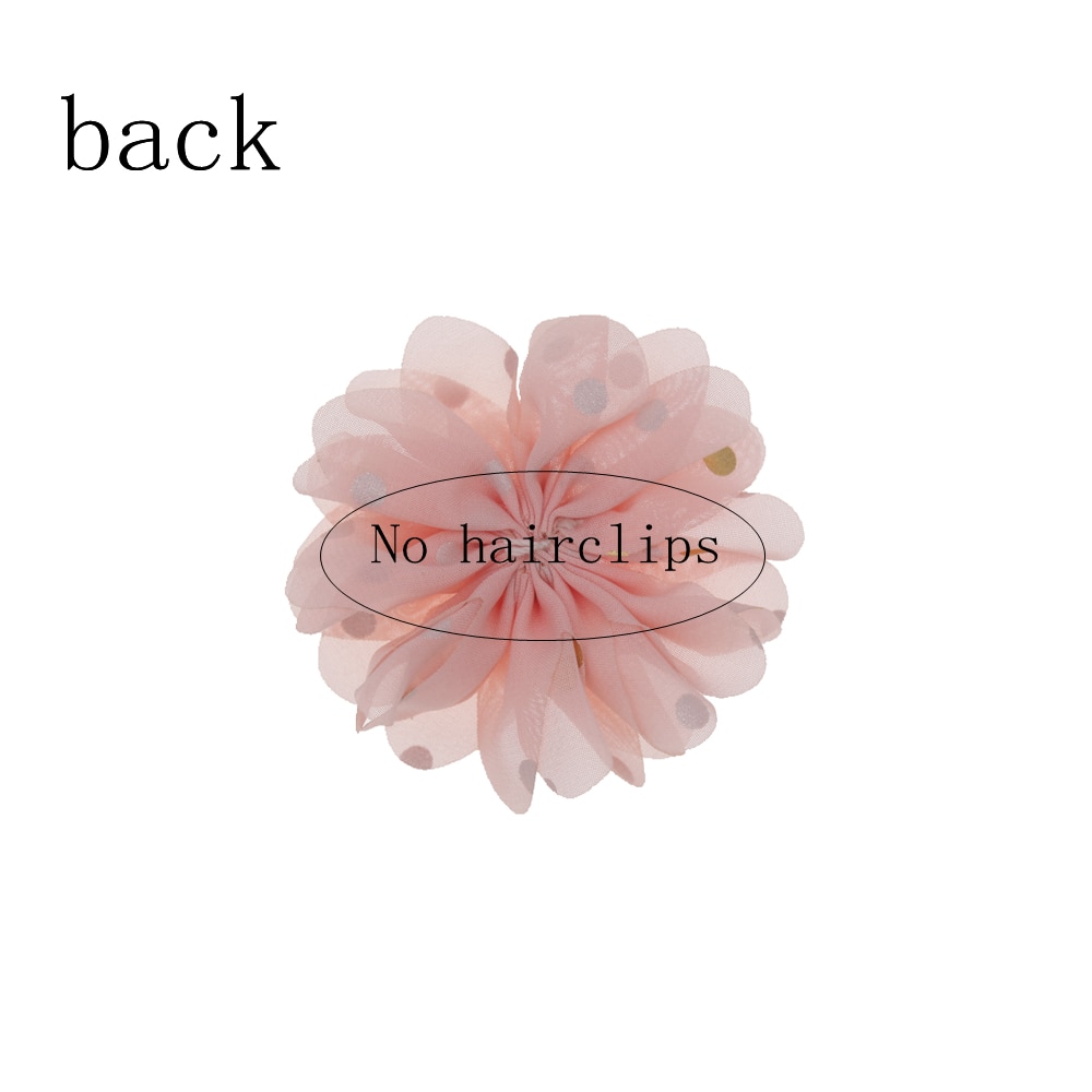 10/5PCS Chiffon Flowers Boutique hair accessories DIY Flower Headwear Accessory Hair Flowers No Hair Clip for headband