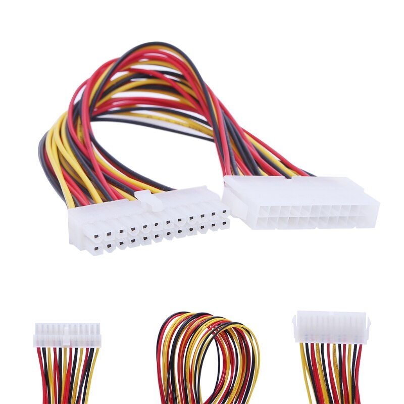 ATX 24-Pin conector macho a hembra placa base PSU fuente de alimentación Cable de extensión