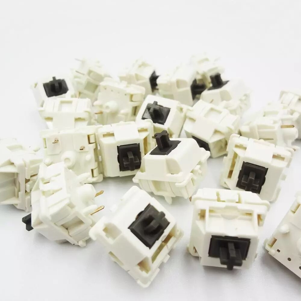 4PCS/10PCS Tactile Keyboard Switch Cream Housing Koala Key Switchs 62g 67g Tactile key For Custom Mechanical Keyboards