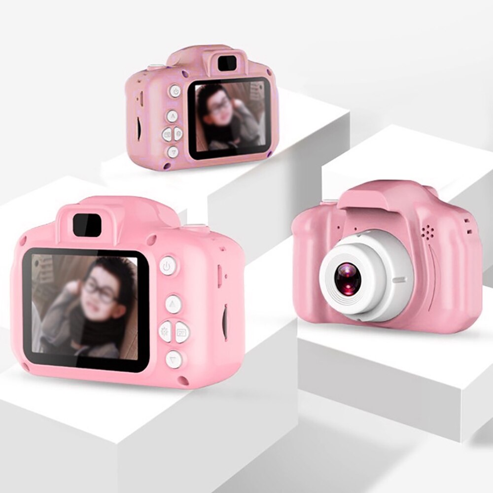 Mini Digital Camera Toys for Kids 2 Inch HD Screen Chargable Photography Props Cute Baby Child Birthday Outdoor Game